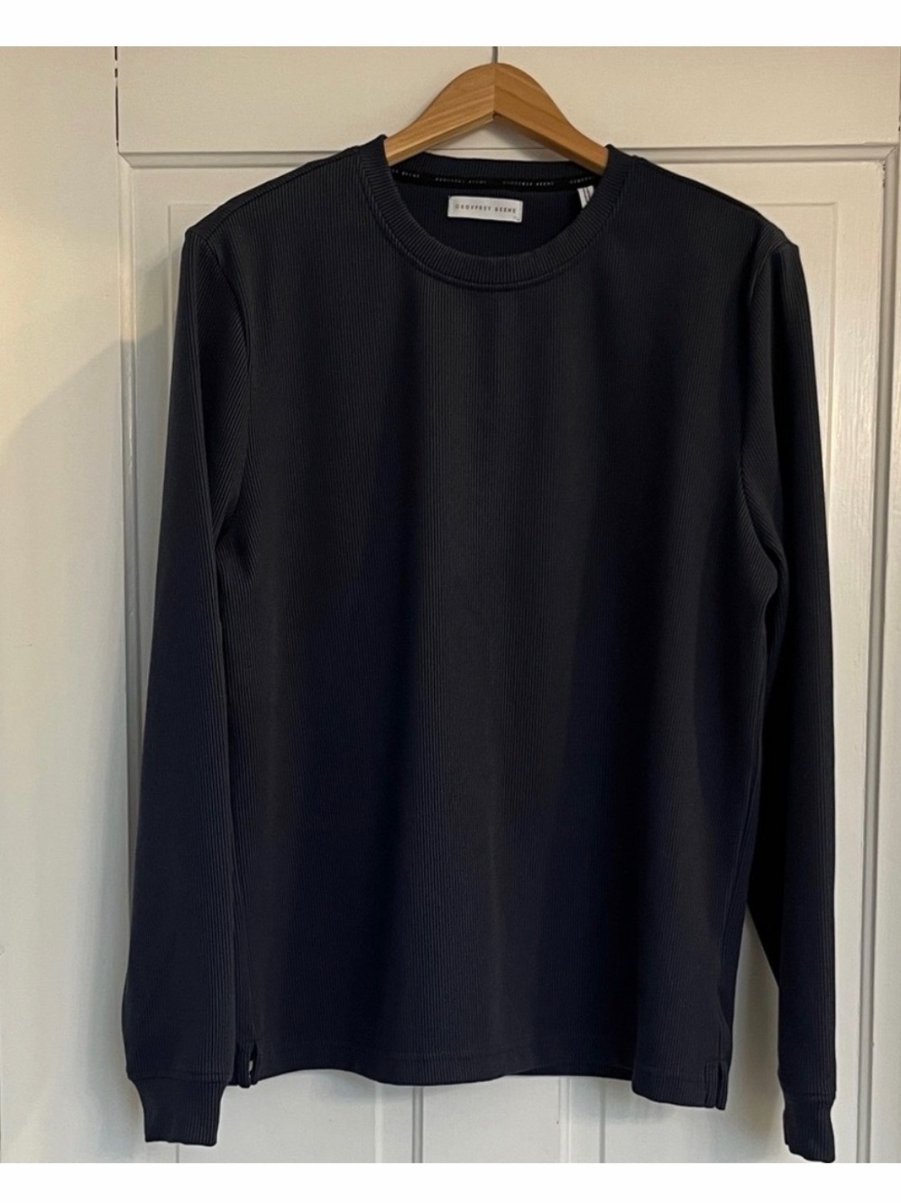 Geoffrey Beene Men's Navy Long Sleeve Shirt Size Large
